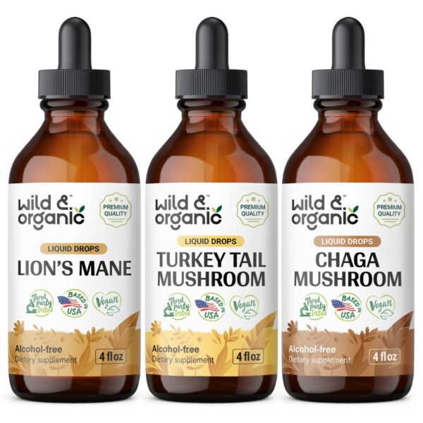 Version 1.0.0 Wild & Organic tinturas de hongos melena de león