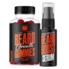 Kit Wild Willies para crecimiento de barba con suero y gomitas