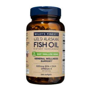 Botella de Wiley's Finest Fish Oil Easy Swallow Minis