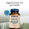 Vista lateral de la etiqueta Wiley's Finest Fish Oil