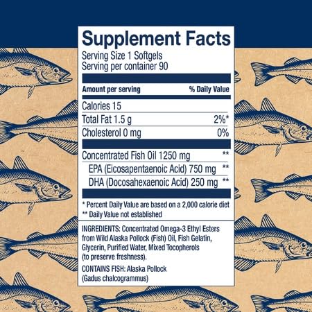Etiqueta del producto Wiley's Finest Fish Oil