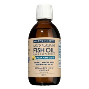 Version 1.0.0 Frasco de Wiley's Finest Fish Oil Peak Omega-3 limón