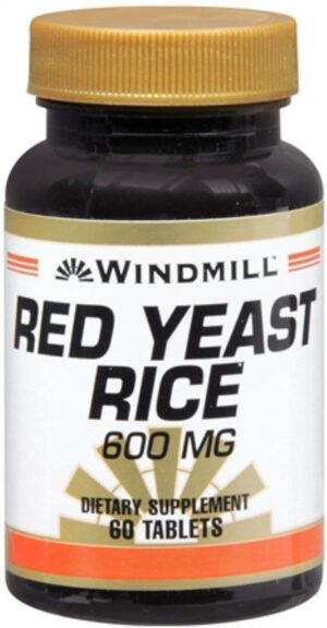 Windmill arroz rojo de levadura 600 mg suplemento en tabletas