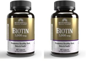 Version 1.0.0 Frasco Windmill Biotin 5000 mcg frente