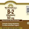 Windmill riboflavina suplemento 50mg tabletas salud
