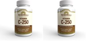 Windmill Vit C Tabs 250 mg etiqueta frontal