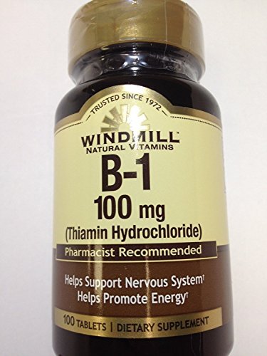 Windmill Vitamina B-1 100 mg 100 tabletas paquete 5