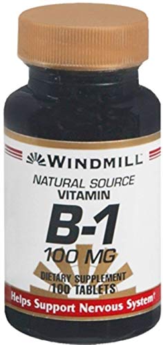 Windmill vitamina b-1 100 mg tabletas paquete 10 unidades