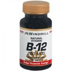 Windmill vitamina B-12 100 mcg tabletas paquete de 100