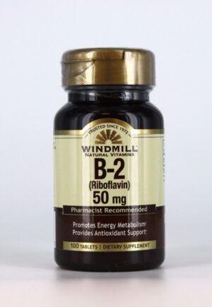 Windmill vitamina b-2 50mg tabletas suplemento paquete doble