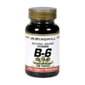 Windmill vitamina b6 100 mg tabletas envase frontal