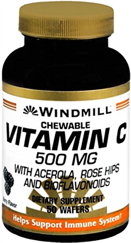 Windmill vitamina c 500 tabletas masticables paquete 11