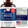 Frasco de suplemento WINDSOR BOTANICALS Myo y D-Chiro Inositol 40 a 1