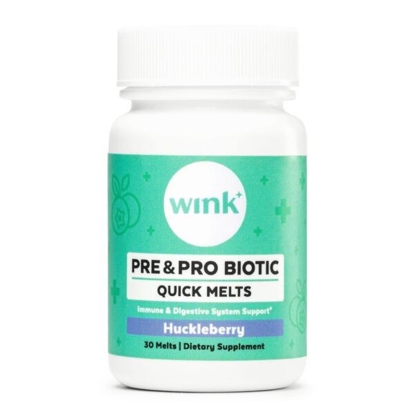 Wink Well botella prebióticos y probióticos sabor arándano
