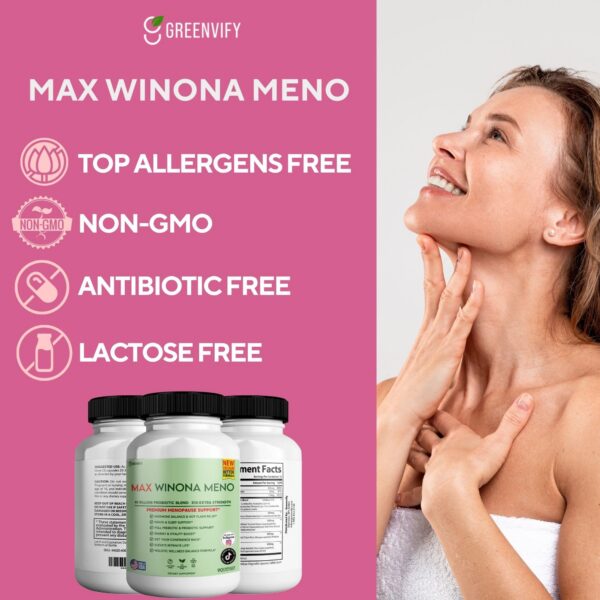 Winona Max 40 billones CFU. Soporte para menopausia.