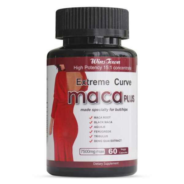 Wins Town Maca Plus cápsulas potencian glúteos 60 unidades