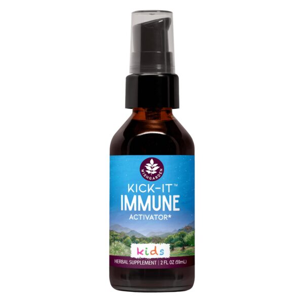 Version 1.0.0 WishGarden Kick-It Immune suplemento para niños 2 oz botella