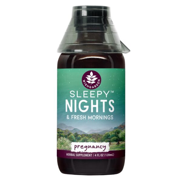 Version 1.0.0 WishGarden Sleepy Nights tintura herbal sueño embarazo 4 oz
