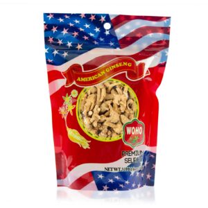 Raíz de ginseng americano WOHO bolsa 4oz para salud natural