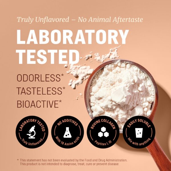 Etiqueta del polvo de colágeno