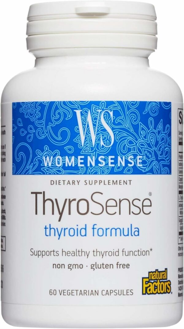 Frente de botella WomenSense ThyroSense de Natural Factors