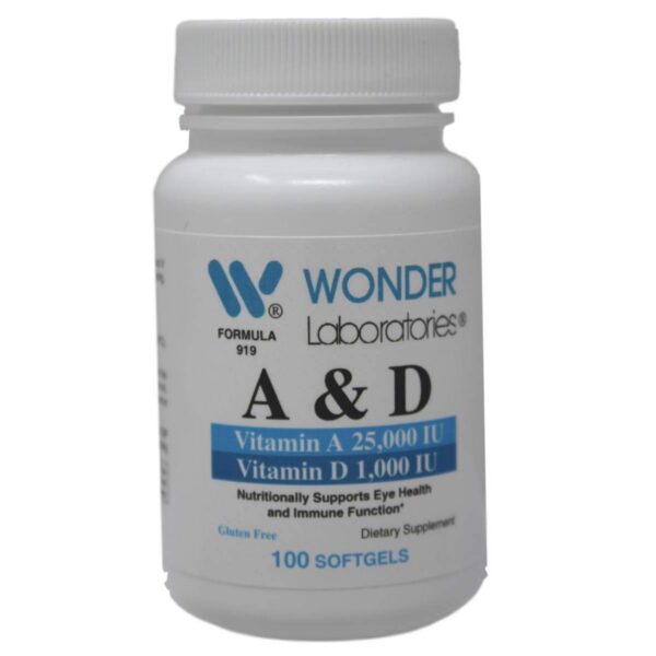 Wonder Laboratories cápsulas vitamina a 25000 ui aceite hígado bacalao