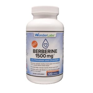 Wonder Laboratories frasco suplemento berberina 1500mg