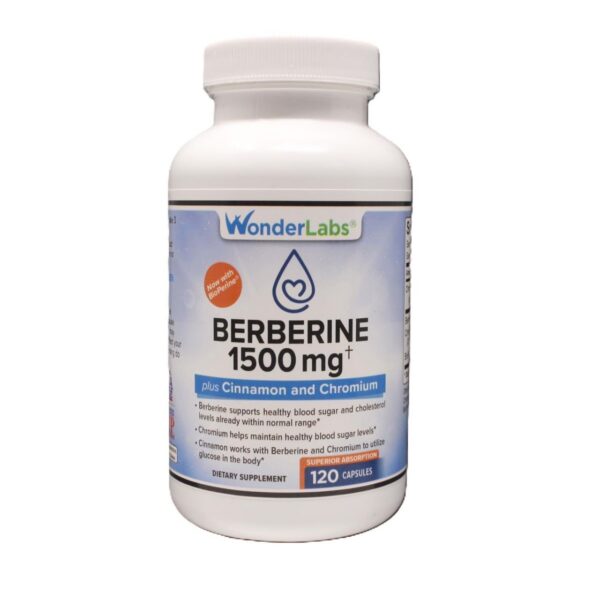 Wonder Laboratories frasco suplemento berberina 1500mg