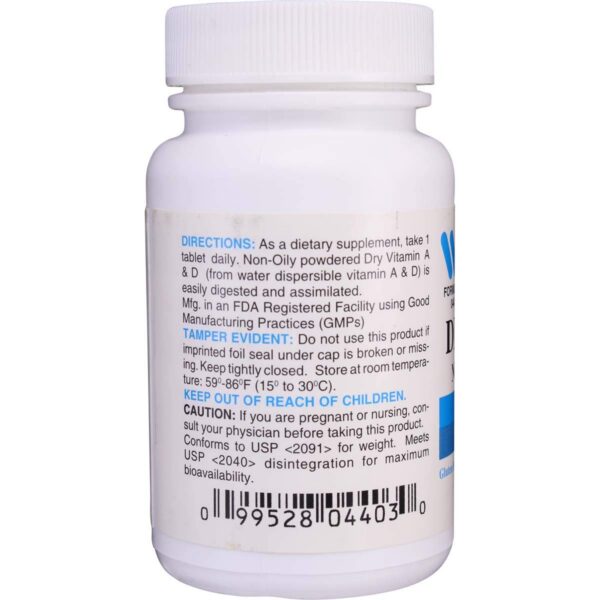 Frascos Wonder Laboratories suplemento vitamina A y D paquete de 2