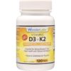 Wonder Laboratories Vitamina D3 5000 UI y K2 suplemento 120 tabletas