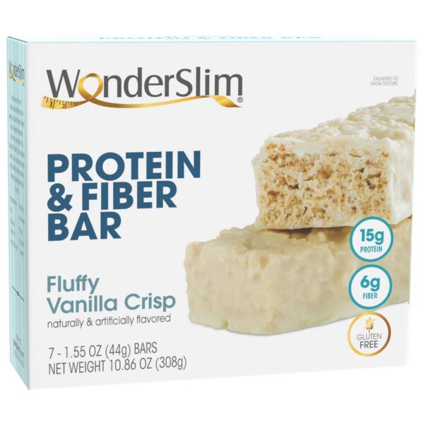 Barra WonderSlim proteina y fibra sabor Fluffy Vanilla Crisp
