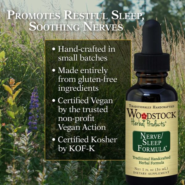 Frontal del producto Woodstock Herbal Nerve Sleep