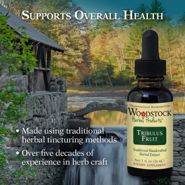 Woodstock producto herbal Tribulus Terrestris en envase