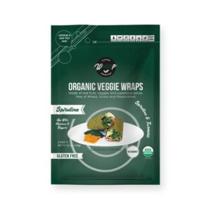 Version 1.0.0 Wrap orgánico WrawP con spirulina paquete de 5.3 onzas