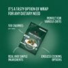 Wrap WrawP mostrando textura y ingredientes
