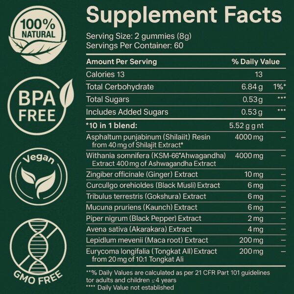 Etiqueta lateral con ingredientes