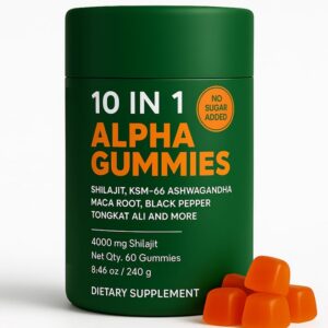 Frente del envase WSJAWH Alpha Gummies
