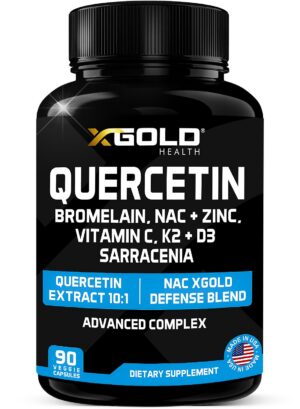 X Gold Health Quercetin Complex frasco