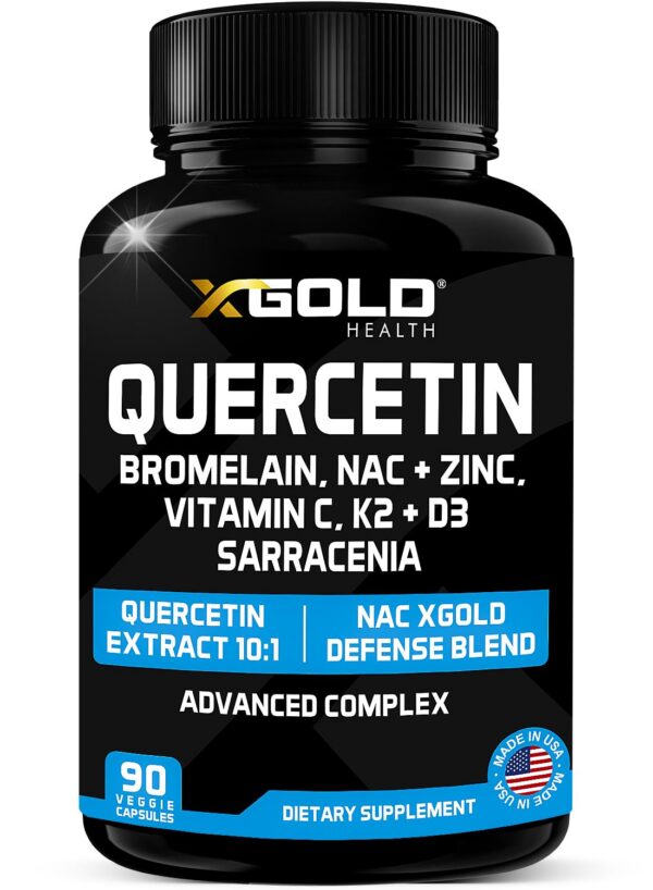 X Gold Health Quercetin Complex frasco