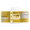 Etiqueta Xcentials Vitamina D3 y K2