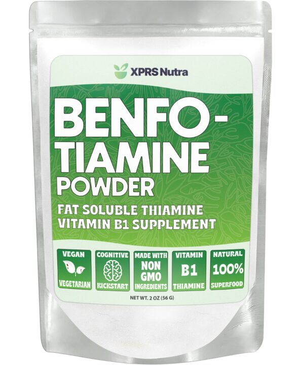 XPRS Nutra benfotiamina suplemento botella frontal 2 onzas