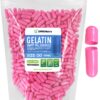 Cápsulas gelatina vacías tamaño 00 rosa paquete 1000 piezas