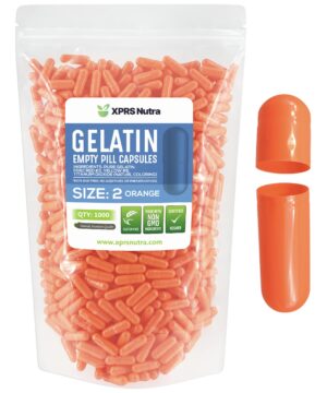 Version 1.0.0 cápsulas vacías gelatina bovina tamaño 2 color naranja