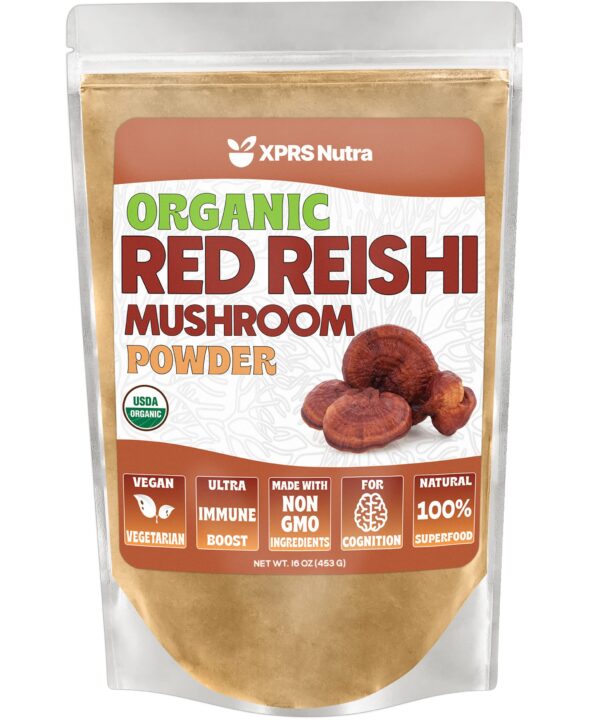 XPRS Nutra polvo orgánico de hongos reishi rojo saludable