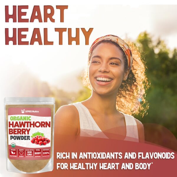 Polvo puro baya de espino albar XPRS Nutra detalle