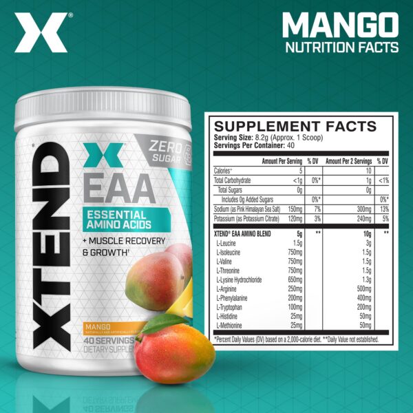 Version 1.0.0 Etiqueta del producto Xtend Scivation EAA + BCAA