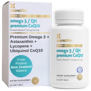 Xtendlife Omega 3 CoQ10 etiqueta frontal