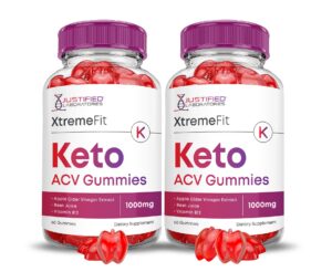 Xtreme Fit Keto ACV gomitas botella 120 unidades sabor vinagre manzana