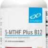 XYMOGEN tablets 5-MTHF and B12 cherry flavor front
