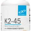 XYMOGEN K2-45 Vitamina K2 MK-7 cápsulas no GMO